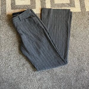 Express Gray Trousers Classic Straight-Leg Formal Wear